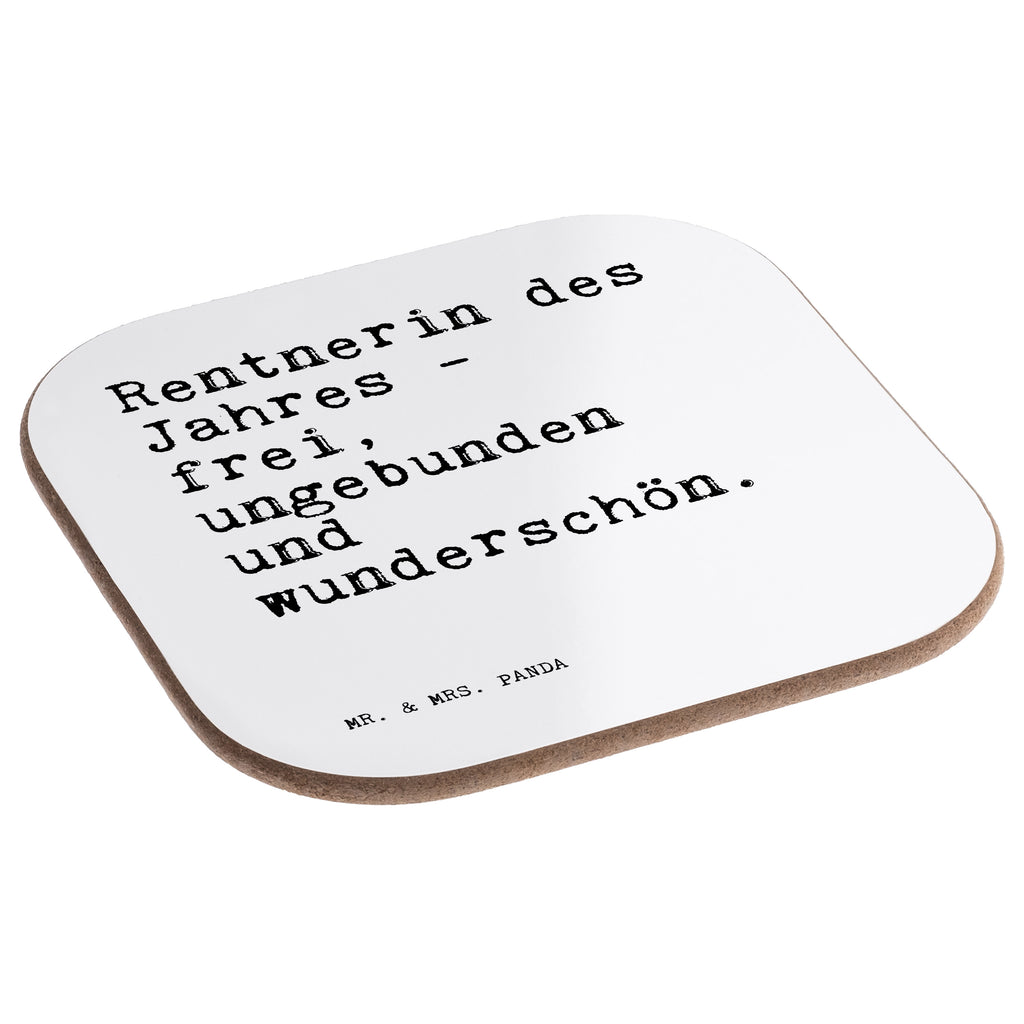 Quadratische Untersetzer Sprüche und Zitate Rentnerin des Jahres - frei, ungebunden und wunderschön. Untersetzer, Bierdeckel, Glasuntersetzer, Untersetzer Gläser, Getränkeuntersetzer, Untersetzer aus Holz, Untersetzer für Gläser, Korkuntersetzer, Untersetzer Holz, Holzuntersetzer, Tassen Untersetzer, Untersetzer Design, Spruch, Sprüche, lustige Sprüche, Weisheiten, Zitate, Spruch Geschenke, Spruch Sprüche Weisheiten Zitate Lustig Weisheit Worte