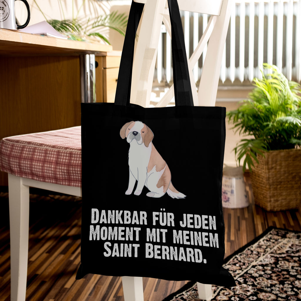 Tragetasche Saint Bernard Moment Beuteltasche, Beutel, Einkaufstasche, Jutebeutel, Stoffbeutel, Tasche, Shopper, Umhängetasche, Strandtasche, Schultertasche, Stofftasche, Tragetasche, Badetasche, Jutetasche, Einkaufstüte, Laptoptasche, Hund, Hunderasse, Rassehund, Hundebesitzer, Geschenk, Tierfreund, Schenken, Welpe, St. Bernhardshund, Chien du Saint-Bernard, Saint Bernard Dog, Perro San Bernardo, Saint Bernard