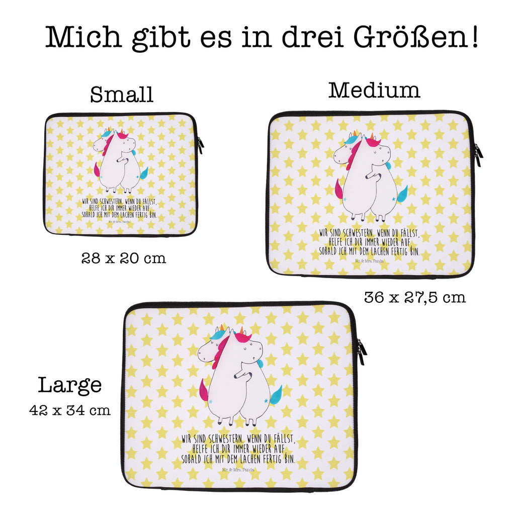 Notebook Tasche Einhörner Umarmen Notebook Tasche, Laptop, Computertasche, Tasche, Notebook-Tasche, Notebook-Reisehülle, Notebook Schutz, Einhorn, Einhörner, Einhorn Deko, Pegasus, Unicorn, Freundinnen, Freundin, BFF, Schwester, Schwestern, Familie, Geschwister, Sister, Liebe