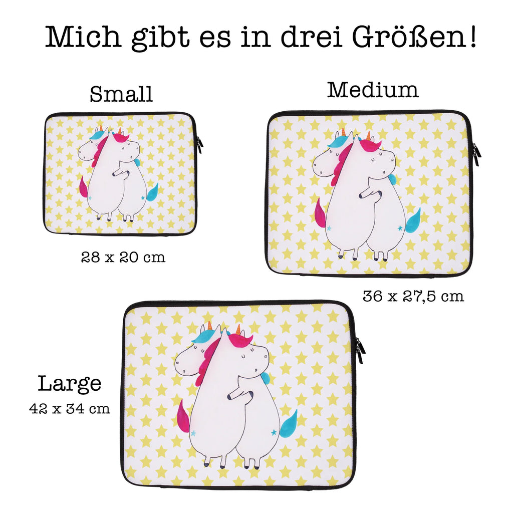 Notebook Tasche Einhörner Umarmen Notebook Tasche, Laptop, Computertasche, Tasche, Notebook-Tasche, Notebook-Reisehülle, Notebook Schutz, Einhorn, Einhörner, Einhorn Deko, Pegasus, Unicorn, Freundinnen, Freundin, BFF, Schwester, Schwestern, Familie, Geschwister, Sister, Liebe