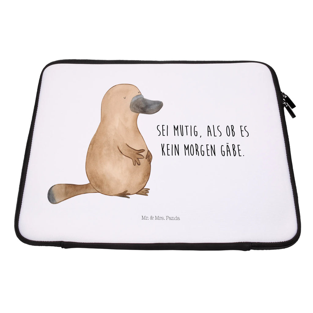 Notebook Tasche Schnabeltier Mut Notebook Tasche, Laptop, Computertasche, Tasche, Notebook-Tasche, Notebook-Reisehülle, Notebook Schutz, Meerestiere, Meer, Urlaub, Schnabeltier, Mut, mutig, Lebensweisheit, Schnabeltiere, Motivation, Training, Büro, Arbeit, Neuanfang, Neustart, Weltreise, Raodtrip