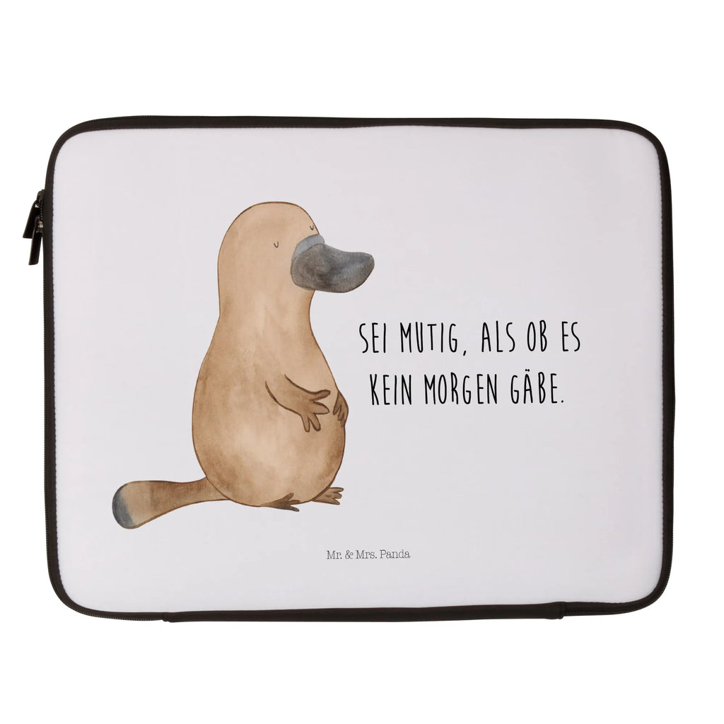 Notebook Tasche Schnabeltier Mut Notebook Tasche, Laptop, Computertasche, Tasche, Notebook-Tasche, Notebook-Reisehülle, Notebook Schutz, Meerestiere, Meer, Urlaub, Schnabeltier, Mut, mutig, Lebensweisheit, Schnabeltiere, Motivation, Training, Büro, Arbeit, Neuanfang, Neustart, Weltreise, Raodtrip