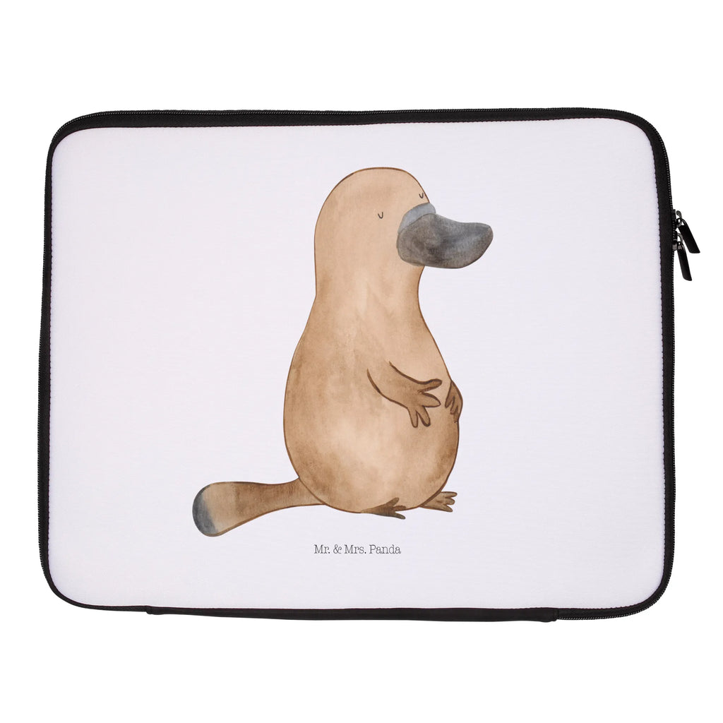 Notebook Tasche Schnabeltier Mut Notebook Tasche, Laptop, Computertasche, Tasche, Notebook-Tasche, Notebook-Reisehülle, Notebook Schutz, Meerestiere, Meer, Urlaub, Schnabeltier, Mut, mutig, Lebensweisheit, Schnabeltiere, Motivation, Training, Büro, Arbeit, Neuanfang, Neustart, Weltreise, Raodtrip