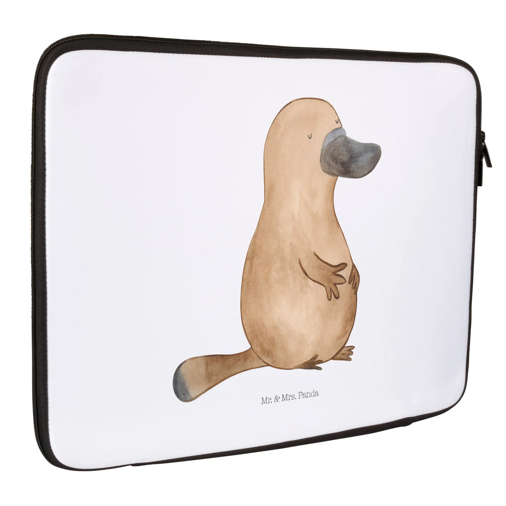 Notebook Tasche Schnabeltier Mut Notebook Tasche, Laptop, Computertasche, Tasche, Notebook-Tasche, Notebook-Reisehülle, Notebook Schutz, Meerestiere, Meer, Urlaub, Schnabeltier, Mut, mutig, Lebensweisheit, Schnabeltiere, Motivation, Training, Büro, Arbeit, Neuanfang, Neustart, Weltreise, Raodtrip