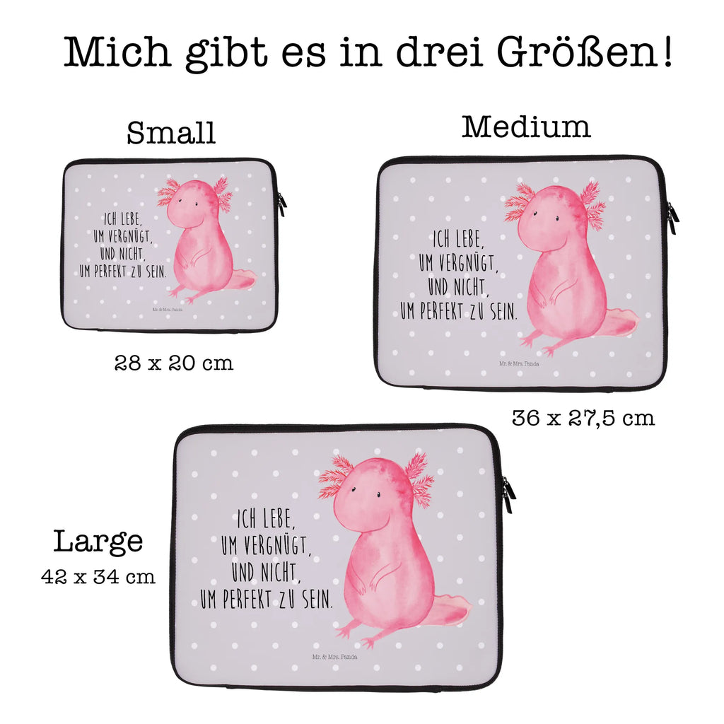 Notebook Tasche Axolotl null Notebook Tasche, Laptop, Computertasche, Tasche, Notebook-Tasche, Notebook-Reisehülle, Notebook Schutz, Axolotl, Molch, Axolot, vergnügt, fröhlich, zufrieden, Lebensstil, Weisheit, Lebensweisheit, Liebe, Freundin