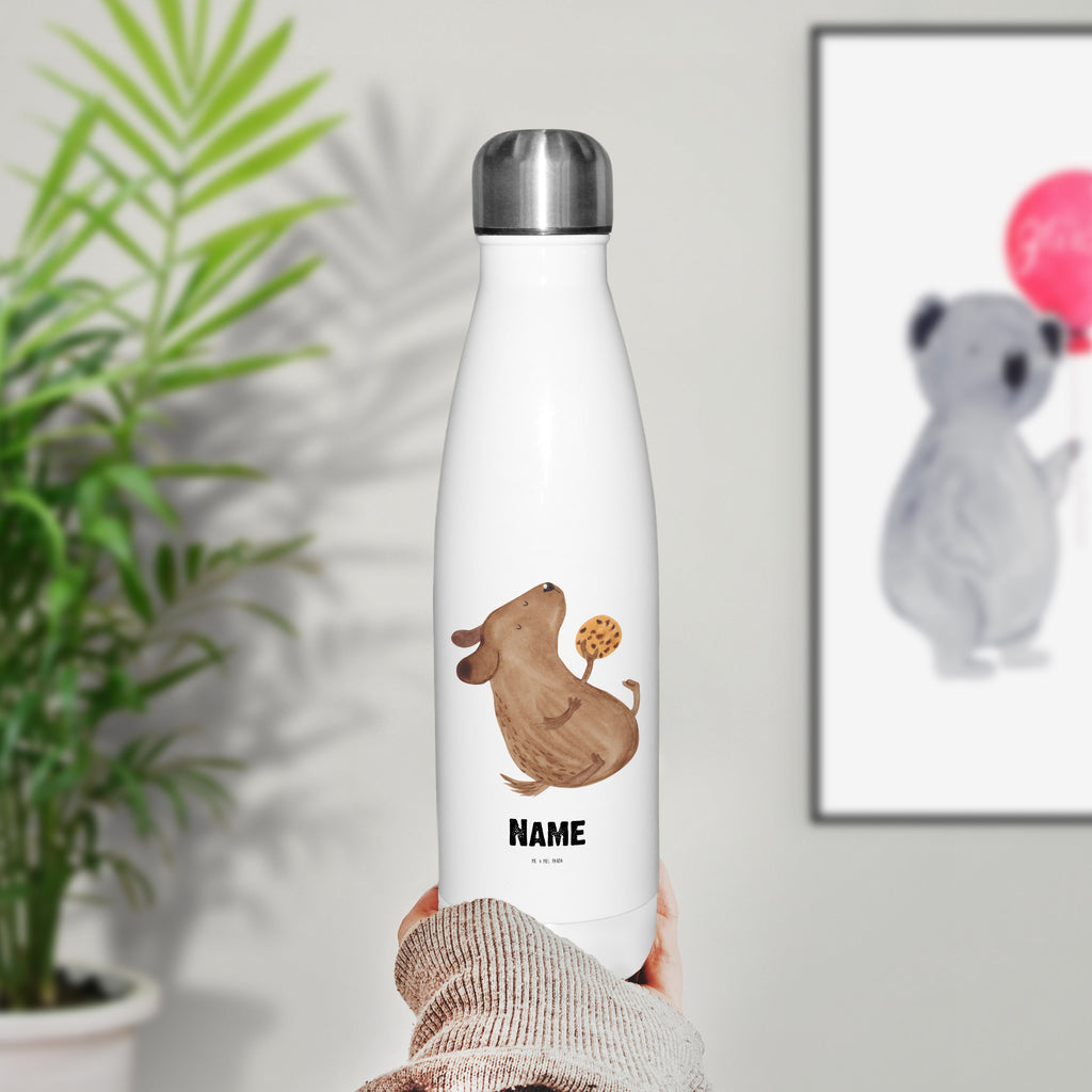 Personalisierte Thermosflasche Hund Keks Personalisierte Isolierflasche, Personalisierte Thermoflasche, Personalisierte Trinkflasche, Trinkflasche Mit Namen, Wunschname, Bedrucken, Namensflasche, Hund, Hundemotiv, Haustier, Hunderasse, Tierliebhaber, Hundebesitzer, Sprüche, Hundekekse, Leckerli, Hundeleckerli, Hundesnacks