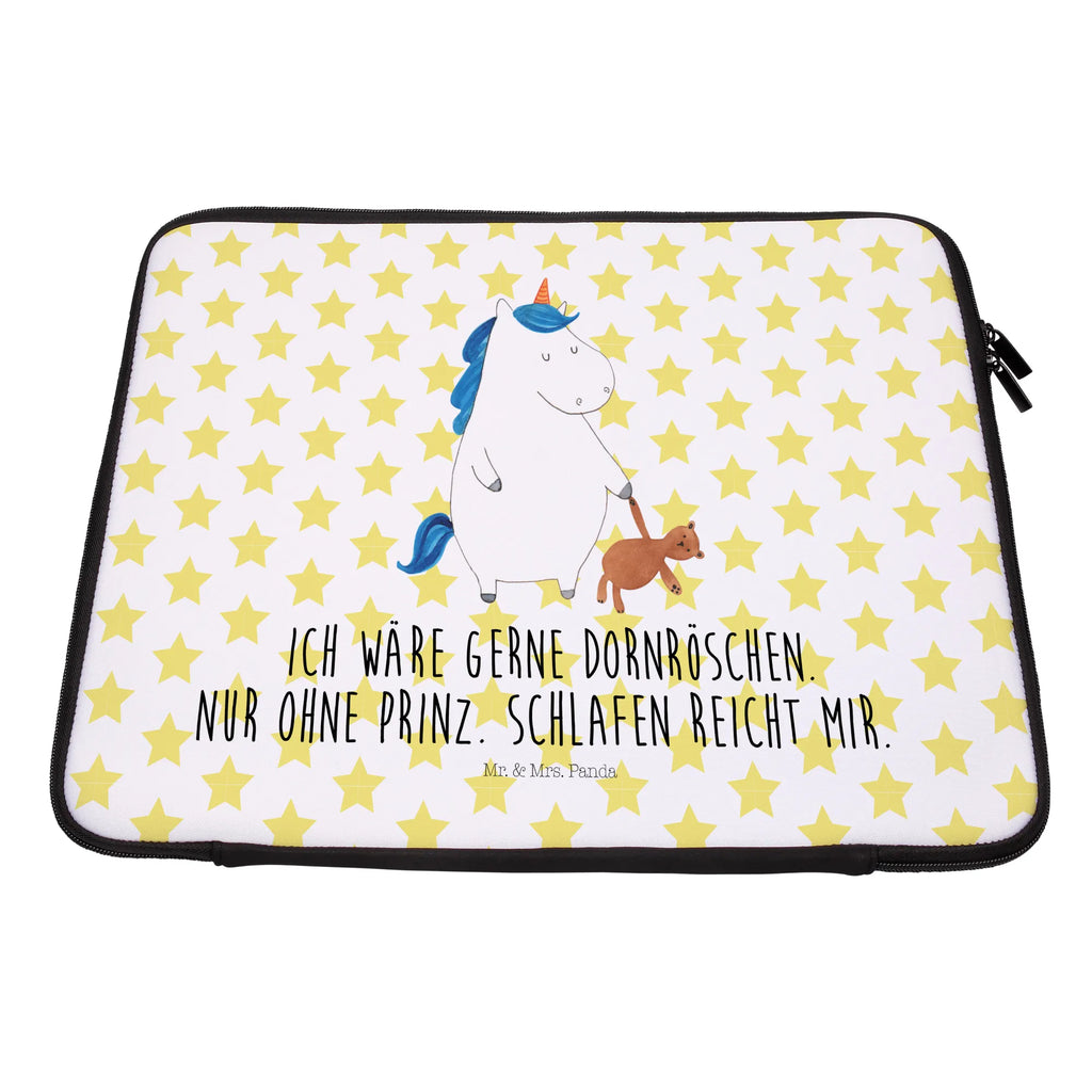 Notebook Tasche Einhorn Teddy Notebook Tasche, Laptop, Computertasche, Tasche, Notebook-Tasche, Notebook-Reisehülle, Notebook Schutz, Einhorn, Einhörner, Einhorn Deko, Pegasus, Unicorn, schlafen, gute Nacht, Single, Bett, Träumen, Freundin, Singleleben