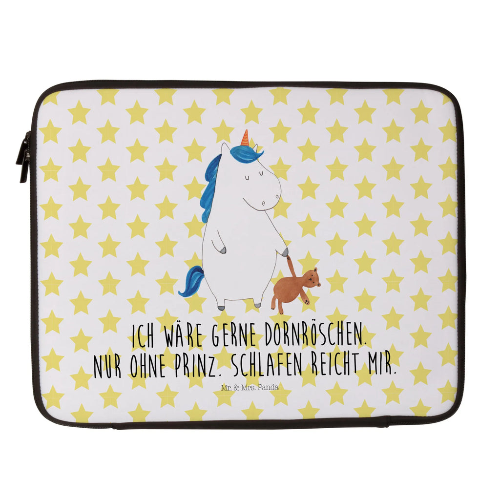 Notebook Tasche Einhorn Teddy Notebook Tasche, Laptop, Computertasche, Tasche, Notebook-Tasche, Notebook-Reisehülle, Notebook Schutz, Einhorn, Einhörner, Einhorn Deko, Pegasus, Unicorn, schlafen, gute Nacht, Single, Bett, Träumen, Freundin, Singleleben