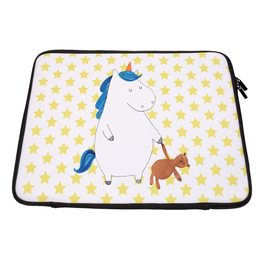 Notebook Tasche Einhorn Teddy Notebook Tasche, Laptop, Computertasche, Tasche, Notebook-Tasche, Notebook-Reisehülle, Notebook Schutz, Einhorn, Einhörner, Einhorn Deko, Pegasus, Unicorn, schlafen, gute Nacht, Single, Bett, Träumen, Freundin, Singleleben