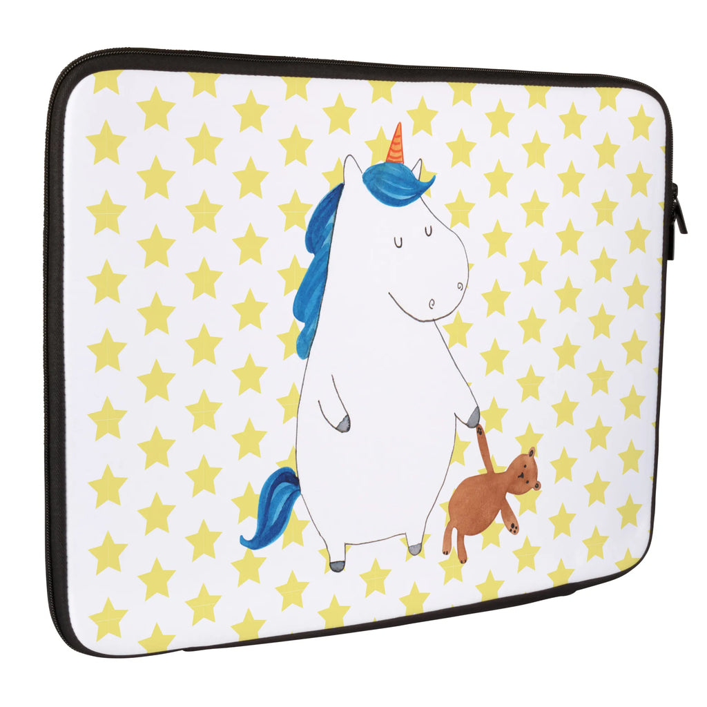 Notebook Tasche Einhorn Teddy Notebook Tasche, Laptop, Computertasche, Tasche, Notebook-Tasche, Notebook-Reisehülle, Notebook Schutz, Einhorn, Einhörner, Einhorn Deko, Pegasus, Unicorn, schlafen, gute Nacht, Single, Bett, Träumen, Freundin, Singleleben