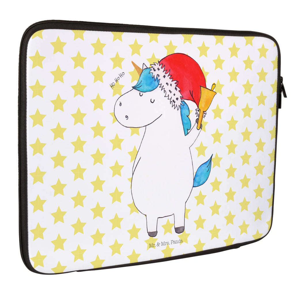 Notebook Tasche Einhorn Weihnachtsmann Notebook Tasche, Laptop, Computertasche, Tasche, Notebook-Tasche, Notebook-Reisehülle, Notebook Schutz, Einhorn, Einhörner, Einhorn Deko, Pegasus, Unicorn, Gin, Schokolade, Schoki, Weihnachten, Weihnachtsmann, Nikolaus, Wunschzettel, Wunschliste, Feenstaub