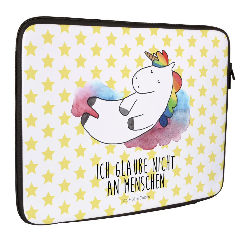 Notebook Tasche Einhorn Wolke 7 Notebook Tasche, Laptop, Computertasche, Tasche, Notebook-Tasche, Notebook-Reisehülle, Notebook Schutz, Einhorn, Einhörner, Einhorn Deko, Pegasus, Unicorn, verliebt, Menschen, witzig, lustig, Geschenk, Glaube, Realität, Lächeln