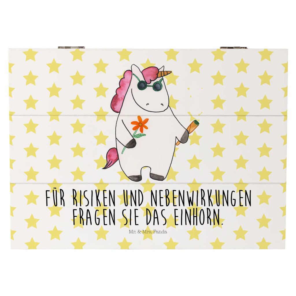 Holzkiste Einhorn Woodstock Holzkiste, Kiste, Schatzkiste, Truhe, Schatulle, XXL, Erinnerungsbox, Erinnerungskiste, Dekokiste, Aufbewahrungsbox, Geschenkbox, Geschenkdose, Einhorn, Einhörner, Einhorn Deko, Pegasus, Unicorn, Kiffen, Joint, Zigarette, Alkohol, Party, Spaß. lustig, witzig, Woodstock