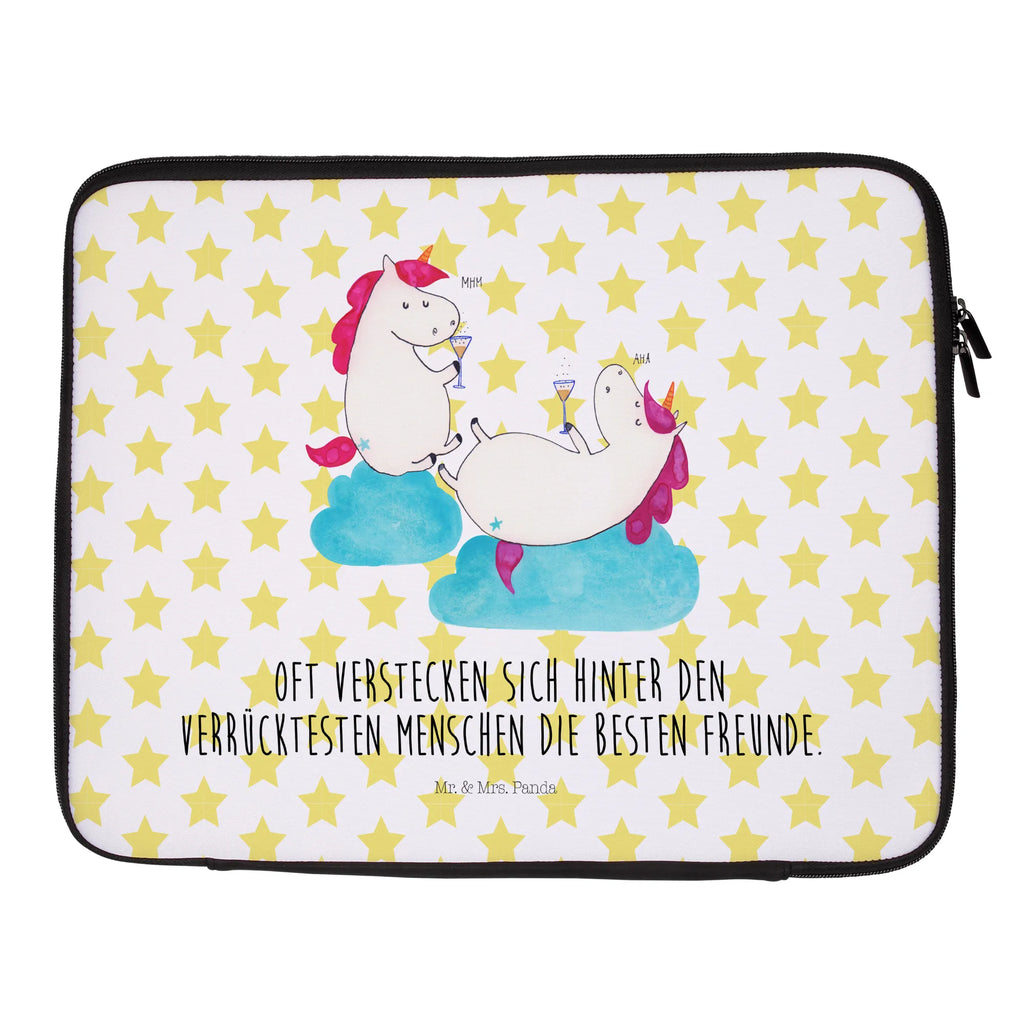 Notebook Tasche Einhorn Sekt Notebook Tasche, Laptop, Computertasche, Tasche, Notebook-Tasche, Notebook-Reisehülle, Notebook Schutz, Einhorn, Einhörner, Einhorn Deko, Pegasus, Unicorn, Freundinnen, Freundin, BFF, Sekt, Mädelsabend, Spaß, Party, Korken, Anstoßen, Beste