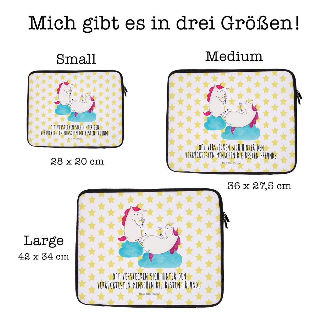 Notebook Tasche Einhorn Sekt Notebook Tasche, Laptop, Computertasche, Tasche, Notebook-Tasche, Notebook-Reisehülle, Notebook Schutz, Einhorn, Einhörner, Einhorn Deko, Pegasus, Unicorn, Freundinnen, Freundin, BFF, Sekt, Mädelsabend, Spaß, Party, Korken, Anstoßen, Beste