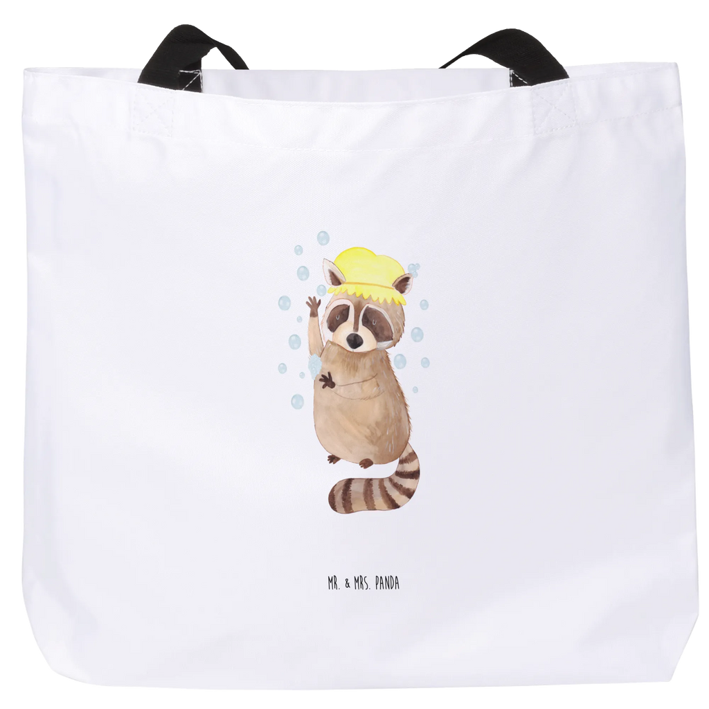 Shopper Waschbär Beutel, Einkaufstasche, Tasche, Strandtasche, Einkaufsbeutel, Shopper, Schultasche, Freizeittasche, Tragebeutel, Schulbeutel, Alltagstasche, Tiermotive, Gute Laune, lustige Sprüche, Tiere, Waschbär, Tagträumen, Plan, Fröhlich, waschen, Seifenblasen