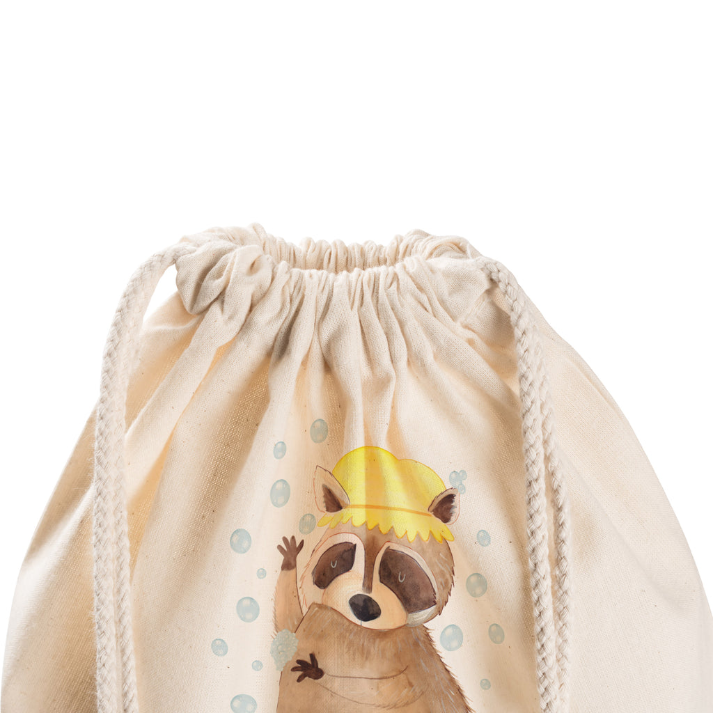 Sportbeutel Waschbär Sportbeutel, Turnbeutel, Beutel, Sporttasche, Tasche, Stoffbeutel, Sportbeutel Kinder, Gymsack, Beutel Rucksack, Kleine Sporttasche, Sportzubehör, Turnbeutel Baumwolle, Tiermotive, Gute Laune, lustige Sprüche, Tiere, Waschbär, Tagträumen, Plan, Fröhlich, waschen, Seifenblasen