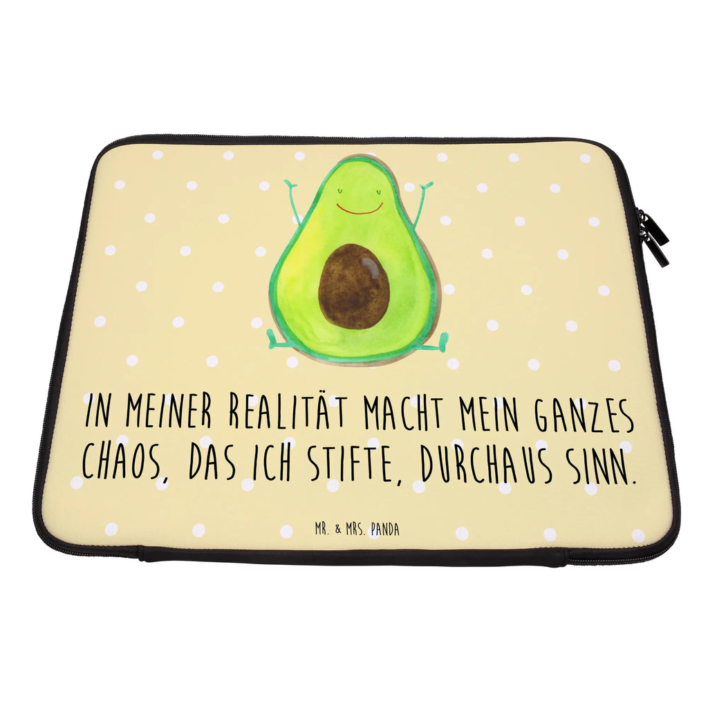 Notebook Tasche Avocado Glücklich Notebook Tasche, Laptop, Computertasche, Tasche, Notebook-Tasche, Notebook-Reisehülle, Notebook Schutz, Avocado, Veggie, Vegan, Gesund, Chaos