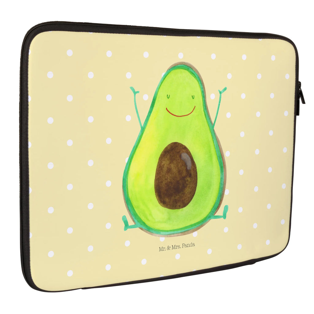 Notebook Tasche Avocado Glücklich Notebook Tasche, Laptop, Computertasche, Tasche, Notebook-Tasche, Notebook-Reisehülle, Notebook Schutz, Avocado, Veggie, Vegan, Gesund, Chaos