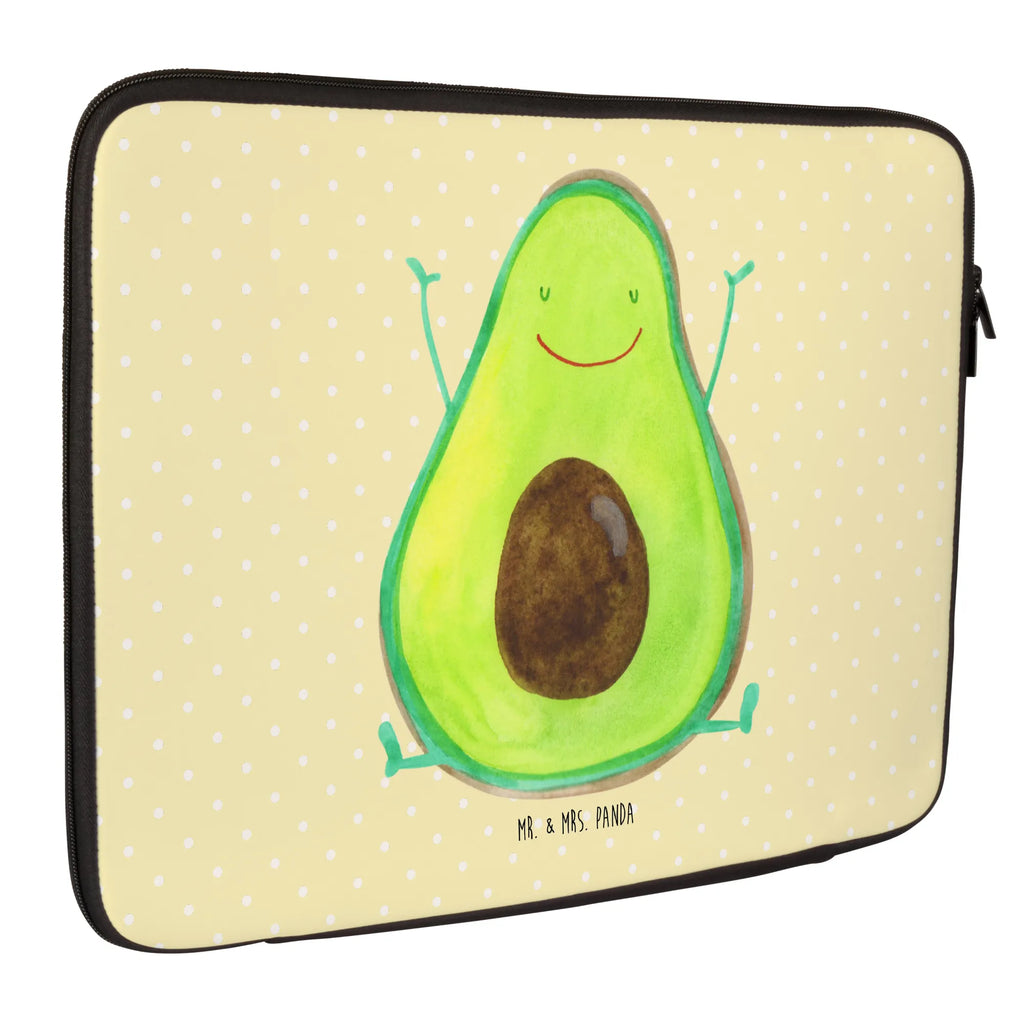 Notebook Tasche Avocado Glücklich Notebook Tasche, Laptop, Computertasche, Tasche, Notebook-Tasche, Notebook-Reisehülle, Notebook Schutz, Avocado, Veggie, Vegan, Gesund, Chaos