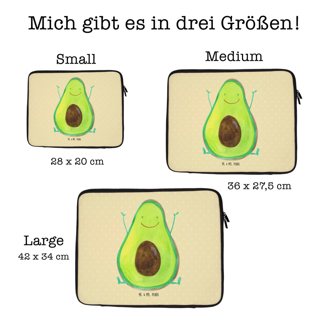 Notebook Tasche Avocado Glücklich Notebook Tasche, Laptop, Computertasche, Tasche, Notebook-Tasche, Notebook-Reisehülle, Notebook Schutz, Avocado, Veggie, Vegan, Gesund, Chaos