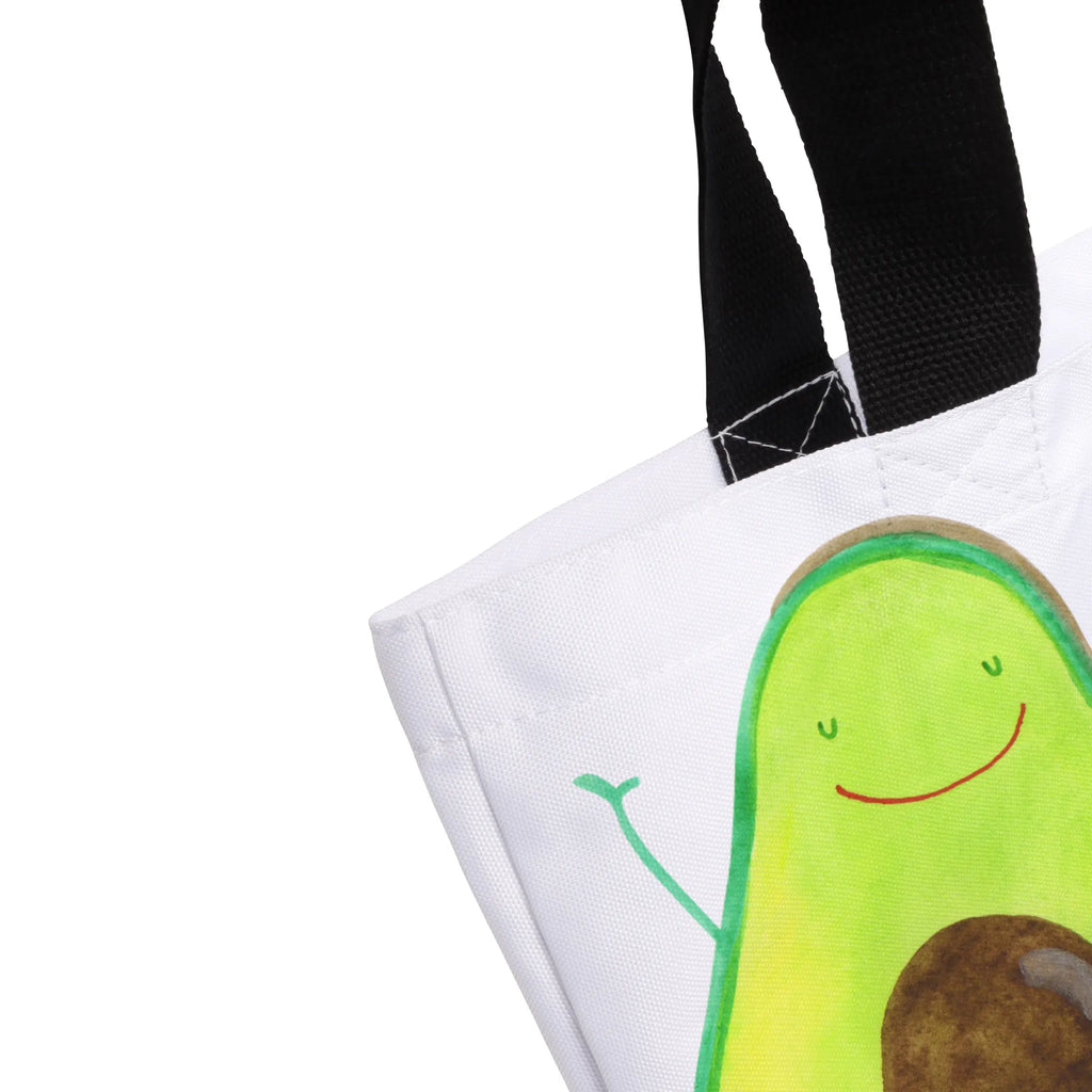 Shopper Avocado Glücklich Beutel, Einkaufstasche, Tasche, Strandtasche, Einkaufsbeutel, Shopper, Schultasche, Freizeittasche, Tragebeutel, Schulbeutel, Alltagstasche, Avocado, Veggie, Vegan, Gesund, Chaos