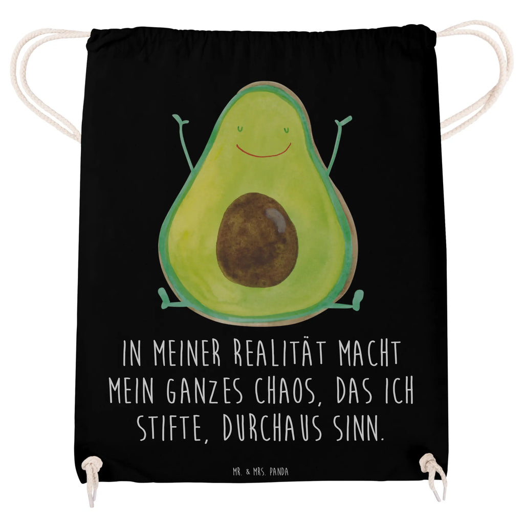 Sportbeutel Avocado Glücklich Sportbeutel, Turnbeutel, Beutel, Sporttasche, Tasche, Stoffbeutel, Sportbeutel Kinder, Gymsack, Beutel Rucksack, Kleine Sporttasche, Sportzubehör, Turnbeutel Baumwolle, Avocado, Veggie, Vegan, Gesund, Chaos