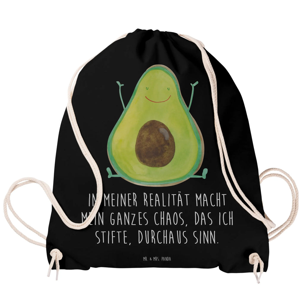 Sportbeutel Avocado Glücklich Sportbeutel, Turnbeutel, Beutel, Sporttasche, Tasche, Stoffbeutel, Sportbeutel Kinder, Gymsack, Beutel Rucksack, Kleine Sporttasche, Sportzubehör, Turnbeutel Baumwolle, Avocado, Veggie, Vegan, Gesund, Chaos