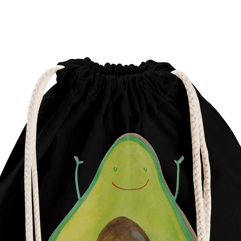 Sportbeutel Avocado Glücklich Sportbeutel, Turnbeutel, Beutel, Sporttasche, Tasche, Stoffbeutel, Sportbeutel Kinder, Gymsack, Beutel Rucksack, Kleine Sporttasche, Sportzubehör, Turnbeutel Baumwolle, Avocado, Veggie, Vegan, Gesund, Chaos