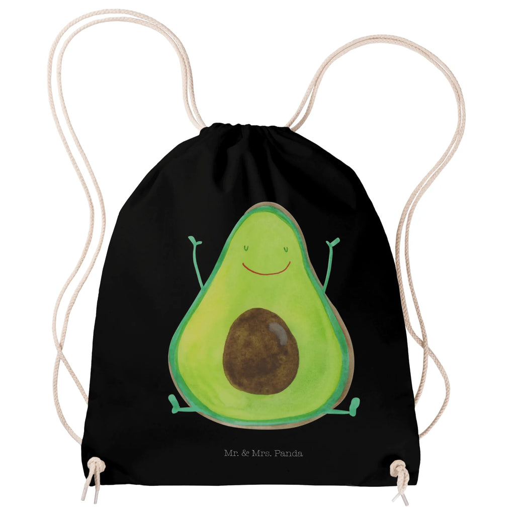 Sportbeutel Avocado Glücklich Sportbeutel, Turnbeutel, Beutel, Sporttasche, Tasche, Stoffbeutel, Sportbeutel Kinder, Gymsack, Beutel Rucksack, Kleine Sporttasche, Sportzubehör, Turnbeutel Baumwolle, Avocado, Veggie, Vegan, Gesund, Chaos