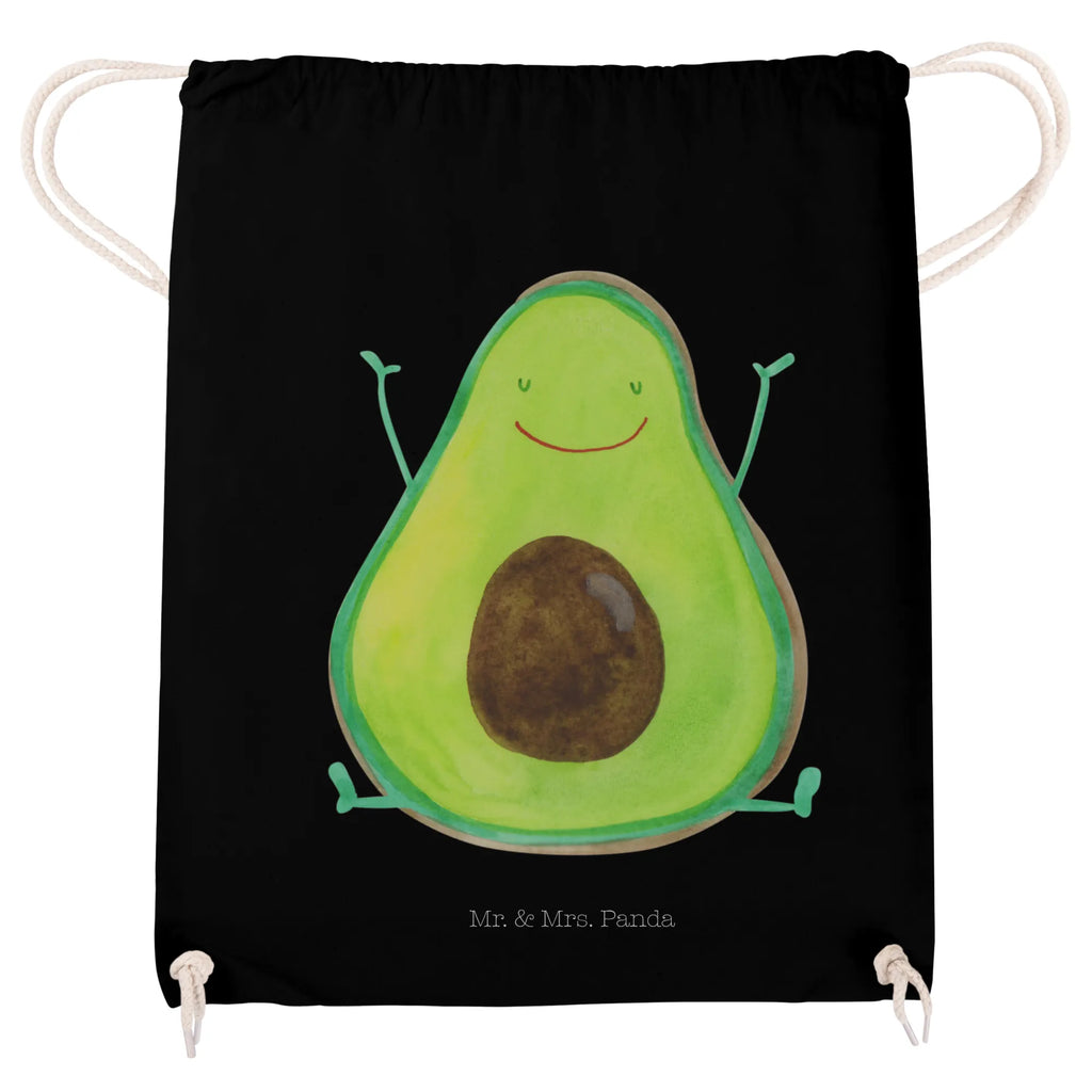 Sportbeutel Avocado Glücklich Sportbeutel, Turnbeutel, Beutel, Sporttasche, Tasche, Stoffbeutel, Sportbeutel Kinder, Gymsack, Beutel Rucksack, Kleine Sporttasche, Sportzubehör, Turnbeutel Baumwolle, Avocado, Veggie, Vegan, Gesund, Chaos