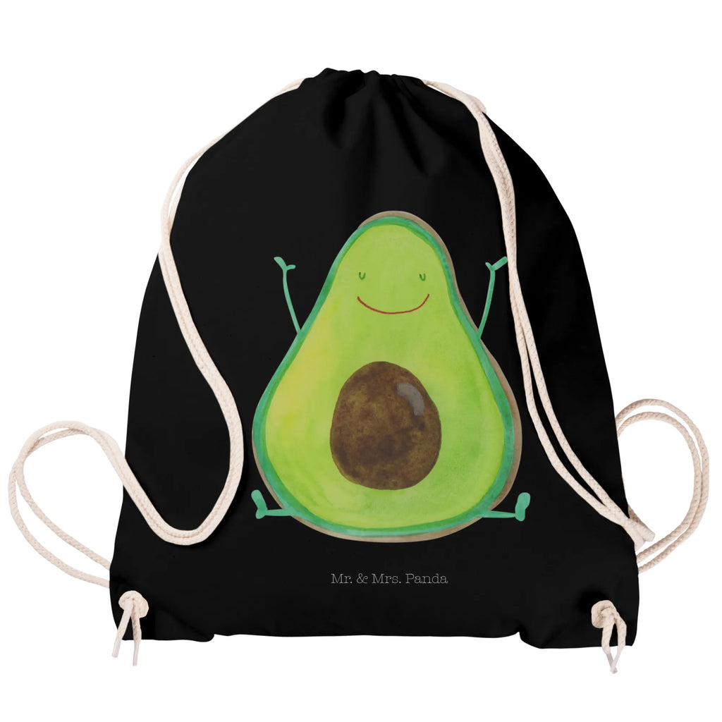 Sportbeutel Avocado Glücklich Sportbeutel, Turnbeutel, Beutel, Sporttasche, Tasche, Stoffbeutel, Sportbeutel Kinder, Gymsack, Beutel Rucksack, Kleine Sporttasche, Sportzubehör, Turnbeutel Baumwolle, Avocado, Veggie, Vegan, Gesund, Chaos