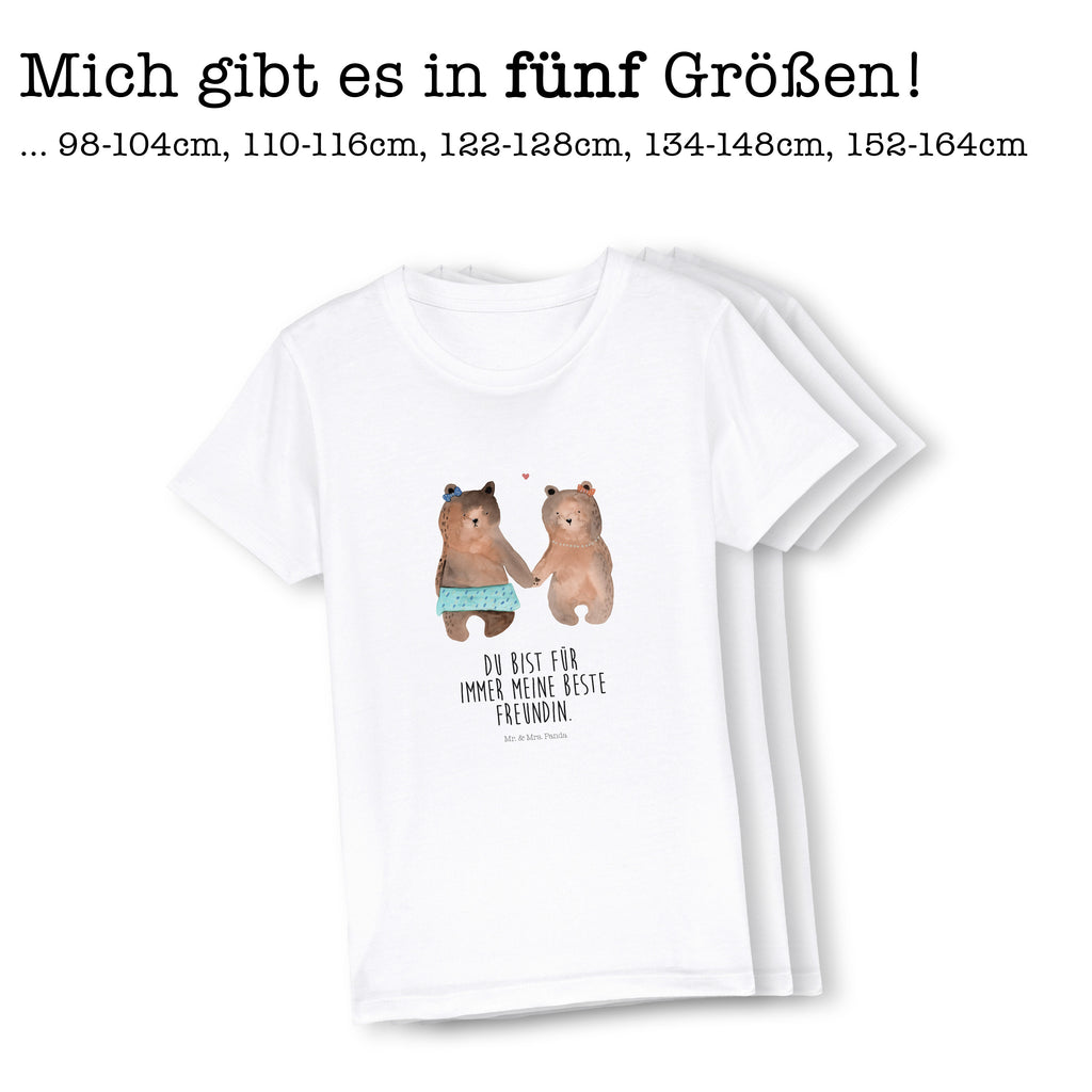 Organic Kinder T-Shirt Bär Freundin Kinder T-Shirt, Kinder T-Shirt Mädchen, Kinder T-Shirt Jungen, Bär, Teddy, Teddybär, Bär Freundin Beste Freund Liebe Liebesbeweis Verliebt Kumpel Kumpeliene