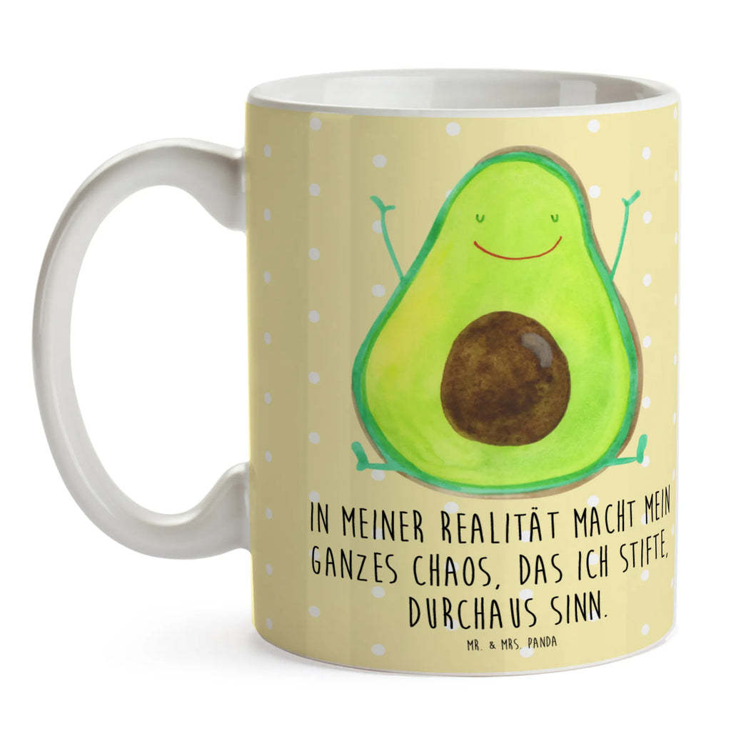 Tasse Avocado Glücklich Tasse, Kaffeetasse, Teetasse, Becher, Kaffeebecher, Teebecher, Keramiktasse, Porzellantasse, Büro Tasse, Geschenk Tasse, Tasse Sprüche, Tasse Motive, Kaffeetassen, Tasse bedrucken, Designer Tasse, Cappuccino Tassen, Schöne Teetassen, Avocado, Veggie, Vegan, Gesund, Chaos