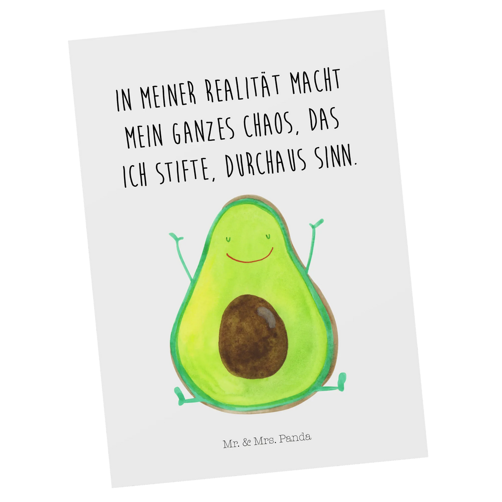 Postkarte Avocado Glücklich Postkarte, Karte, Geschenkkarte, Grußkarte, Einladung, Ansichtskarte, Geburtstagskarte, Einladungskarte, Dankeskarte, Ansichtskarten, Einladung Geburtstag, Einladungskarten Geburtstag, Avocado, Veggie, Vegan, Gesund, Chaos