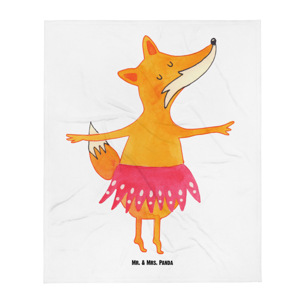 Kuscheldecke Fuchs Ballerina Decke, Wohndecke, Tagesdecke, Wolldecke, Sofadecke, Fuchs, Fuchs Spruch, Füchse, Füchsin, Ballerina, Ballett, Tänzerin, Tanzen, Party, Einladung, Geburtstag