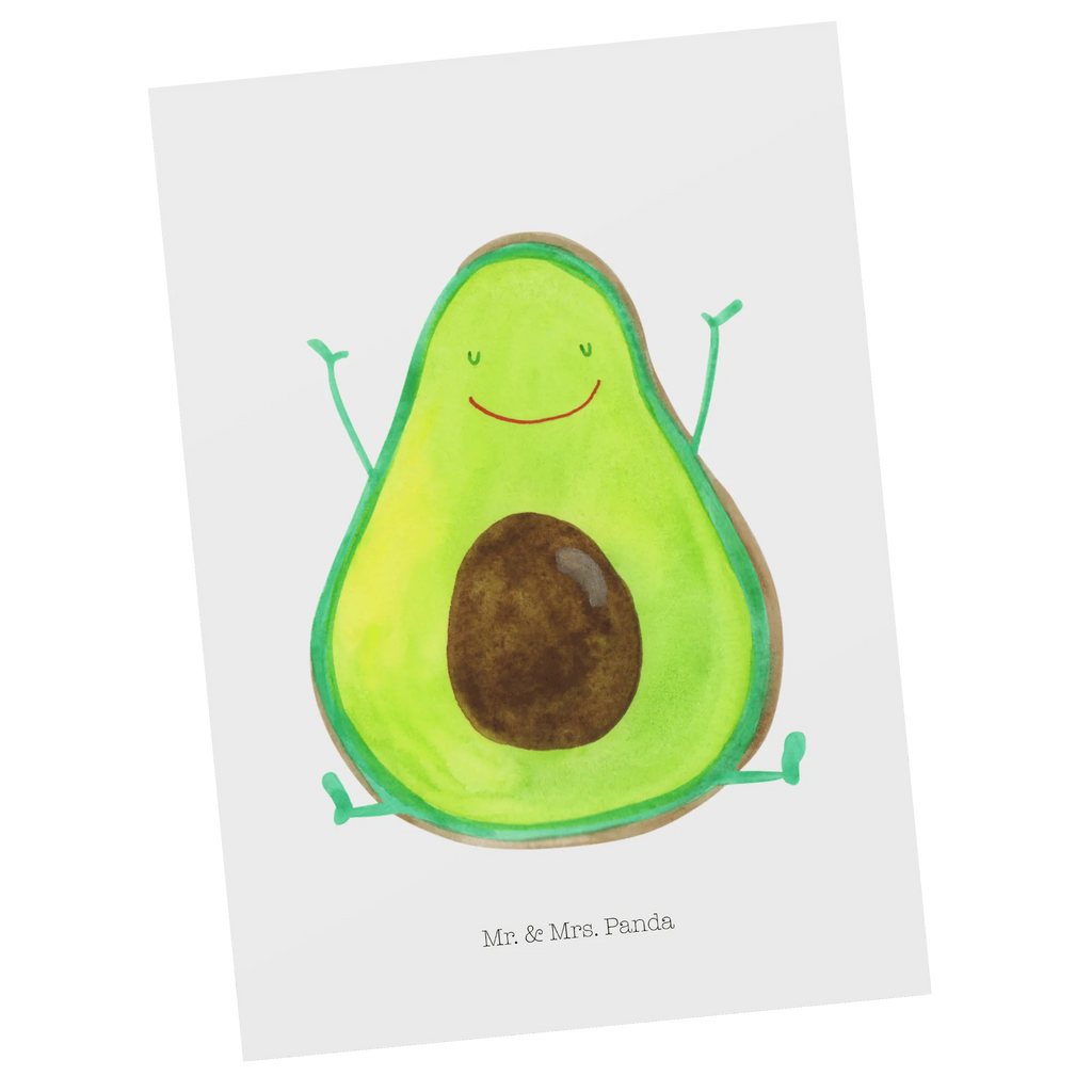 Postkarte Avocado Glücklich Postkarte, Karte, Geschenkkarte, Grußkarte, Einladung, Ansichtskarte, Geburtstagskarte, Einladungskarte, Dankeskarte, Ansichtskarten, Einladung Geburtstag, Einladungskarten Geburtstag, Avocado, Veggie, Vegan, Gesund, Chaos