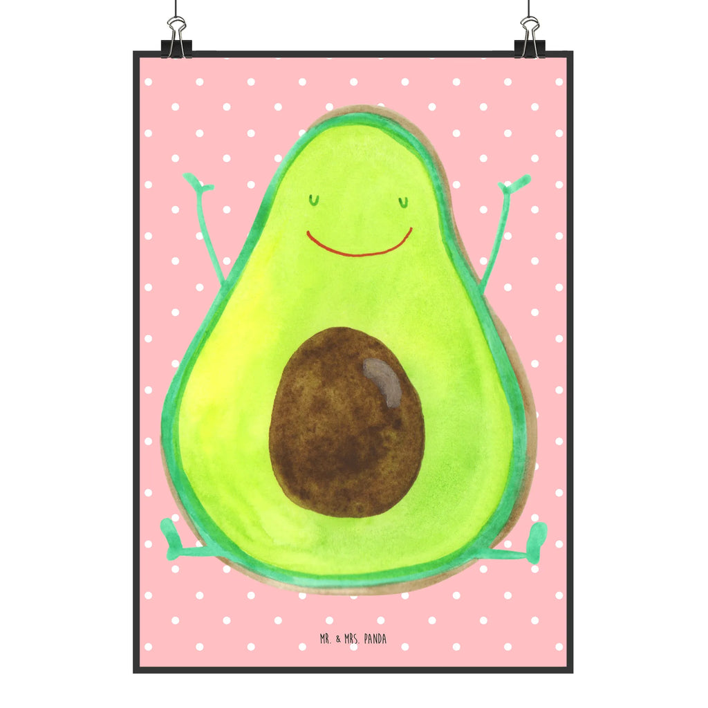 Poster Avocado Glücklich Poster, Wandposter, Bild, Wanddeko, Küchenposter, Kinderposter, Wanddeko Bild, Raumdekoration, Wanddekoration, Handgemaltes Poster, Mr. & Mrs. Panda Poster, Designposter, Kunstdruck, Posterdruck, Avocado, Veggie, Vegan, Gesund, Chaos