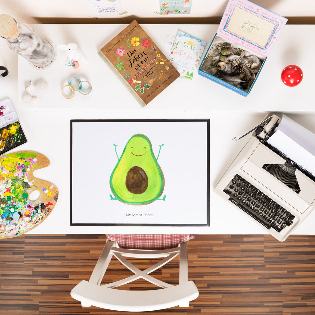 Schreibtischunterlage Avocado Glücklich Schreibunterlage, Schreibtischauflage, Bürobedarf, Büroartikel, Schreibwaren, Schreibtisch Unterlagen, Schreibtischunterlage Groß, Avocado, Veggie, Vegan, Gesund, Chaos