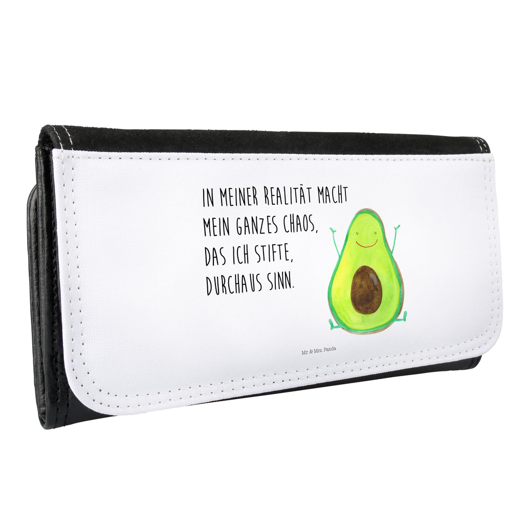 Damen Portemonnaie Avocado Glücklich Portemonnaie, Portemonee, Geldbörse, Damen, Groß, XXL, Geldbeutel, Portemonnaies, Avocado, Veggie, Vegan, Gesund, Chaos