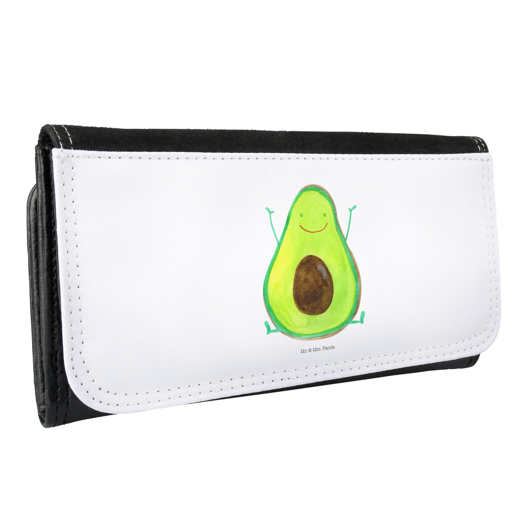 Damen Portemonnaie Avocado Glücklich Portemonnaie, Portemonee, Geldbörse, Damen, Groß, XXL, Geldbeutel, Portemonnaies, Avocado, Veggie, Vegan, Gesund, Chaos