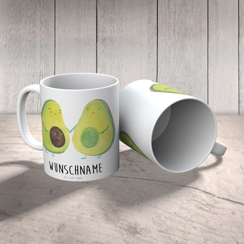 Personalisierte Tasse Avocado Pärchen Personalisierte Tasse, Namenstasse, Wunschname, Personalisiert, Tasse, Namen, Drucken, Tasse mit Namen, Avocado, Veggie, Vegan, Gesund, Avocuddle, Liebe, Schwangerschaft, Familie, Babyshower, Babyparty, Hochzeit, Kinder, Avocados, Geburt