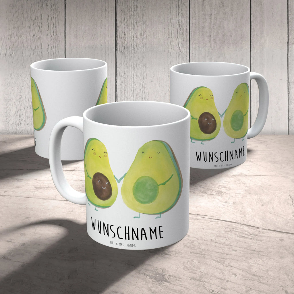 Personalisierte Tasse Avocado Pärchen Personalisierte Tasse, Namenstasse, Wunschname, Personalisiert, Tasse, Namen, Drucken, Tasse mit Namen, Avocado, Veggie, Vegan, Gesund, Avocuddle, Liebe, Schwangerschaft, Familie, Babyshower, Babyparty, Hochzeit, Kinder, Avocados, Geburt