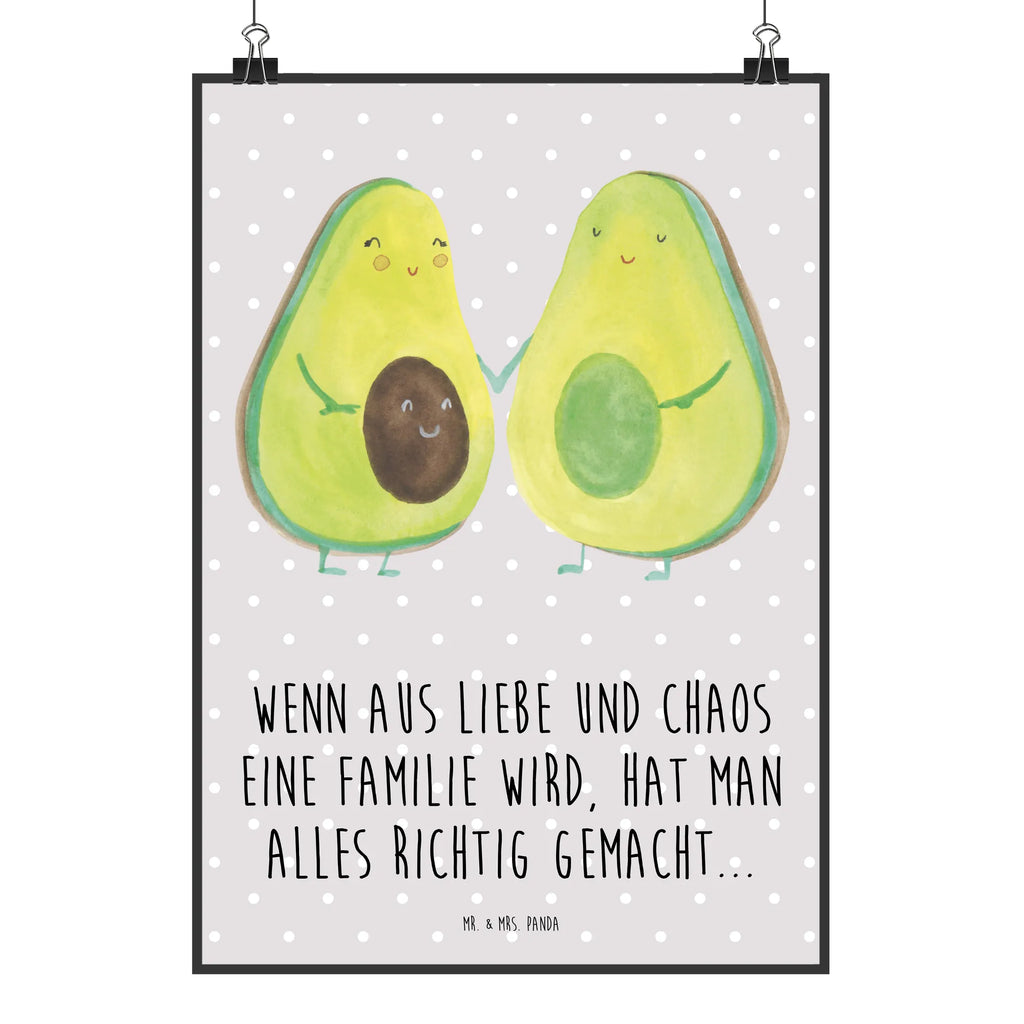 Poster Avocado Pärchen Poster, Wandposter, Bild, Wanddeko, Küchenposter, Kinderposter, Wanddeko Bild, Raumdekoration, Wanddekoration, Handgemaltes Poster, Mr. & Mrs. Panda Poster, Designposter, Kunstdruck, Posterdruck, Avocado, Veggie, Vegan, Gesund, Avocuddle, Liebe, Schwangerschaft, Familie, Babyshower, Babyparty, Hochzeit, Kinder, Avocados, Geburt