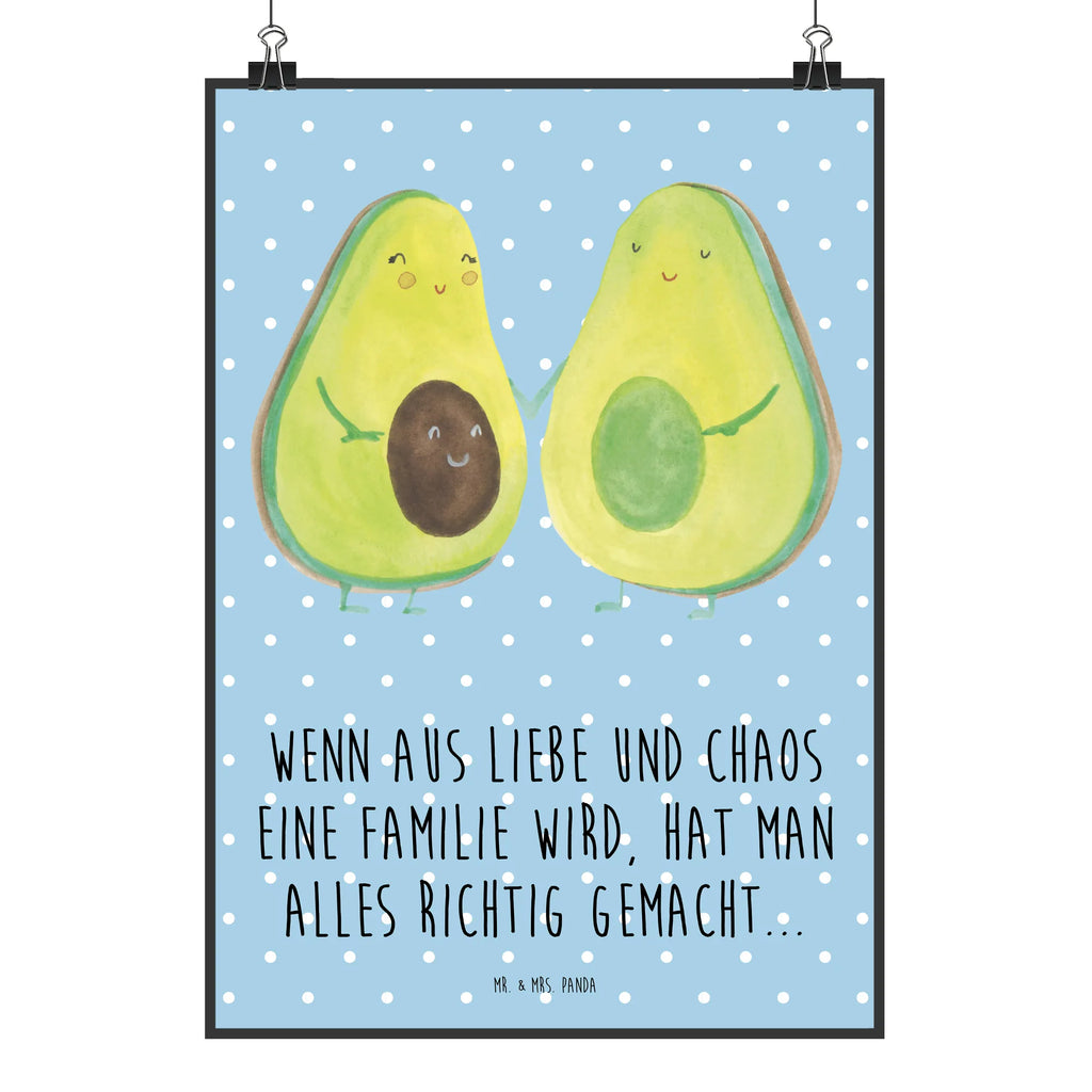 Poster Avocado Pärchen Poster, Wandposter, Bild, Wanddeko, Küchenposter, Kinderposter, Wanddeko Bild, Raumdekoration, Wanddekoration, Handgemaltes Poster, Mr. & Mrs. Panda Poster, Designposter, Kunstdruck, Posterdruck, Avocado, Veggie, Vegan, Gesund, Avocuddle, Liebe, Schwangerschaft, Familie, Babyshower, Babyparty, Hochzeit, Kinder, Avocados, Geburt