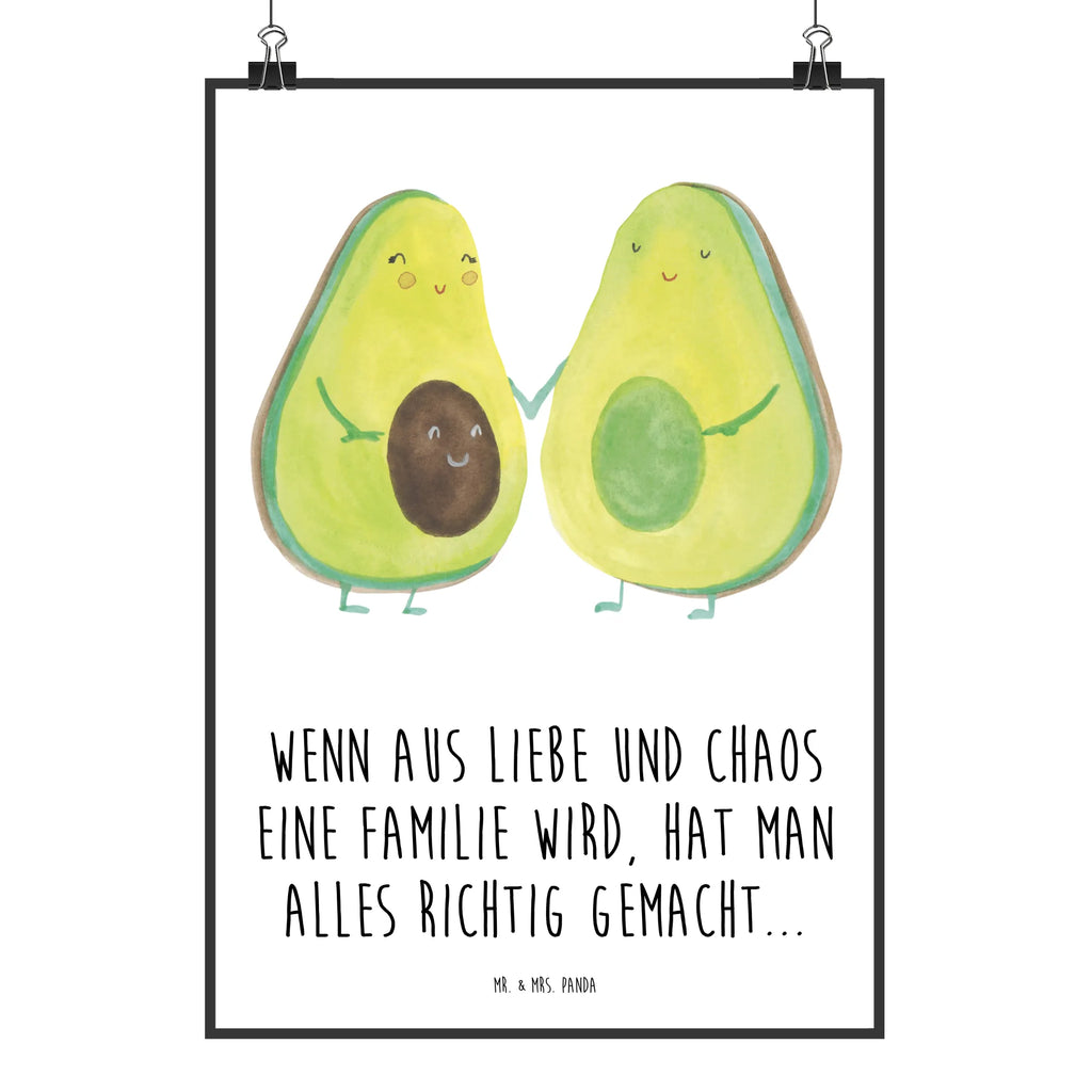 Poster Avocado Pärchen Poster, Wandposter, Bild, Wanddeko, Küchenposter, Kinderposter, Wanddeko Bild, Raumdekoration, Wanddekoration, Handgemaltes Poster, Mr. & Mrs. Panda Poster, Designposter, Kunstdruck, Posterdruck, Avocado, Veggie, Vegan, Gesund, Avocuddle, Liebe, Schwangerschaft, Familie, Babyshower, Babyparty, Hochzeit, Kinder, Avocados, Geburt