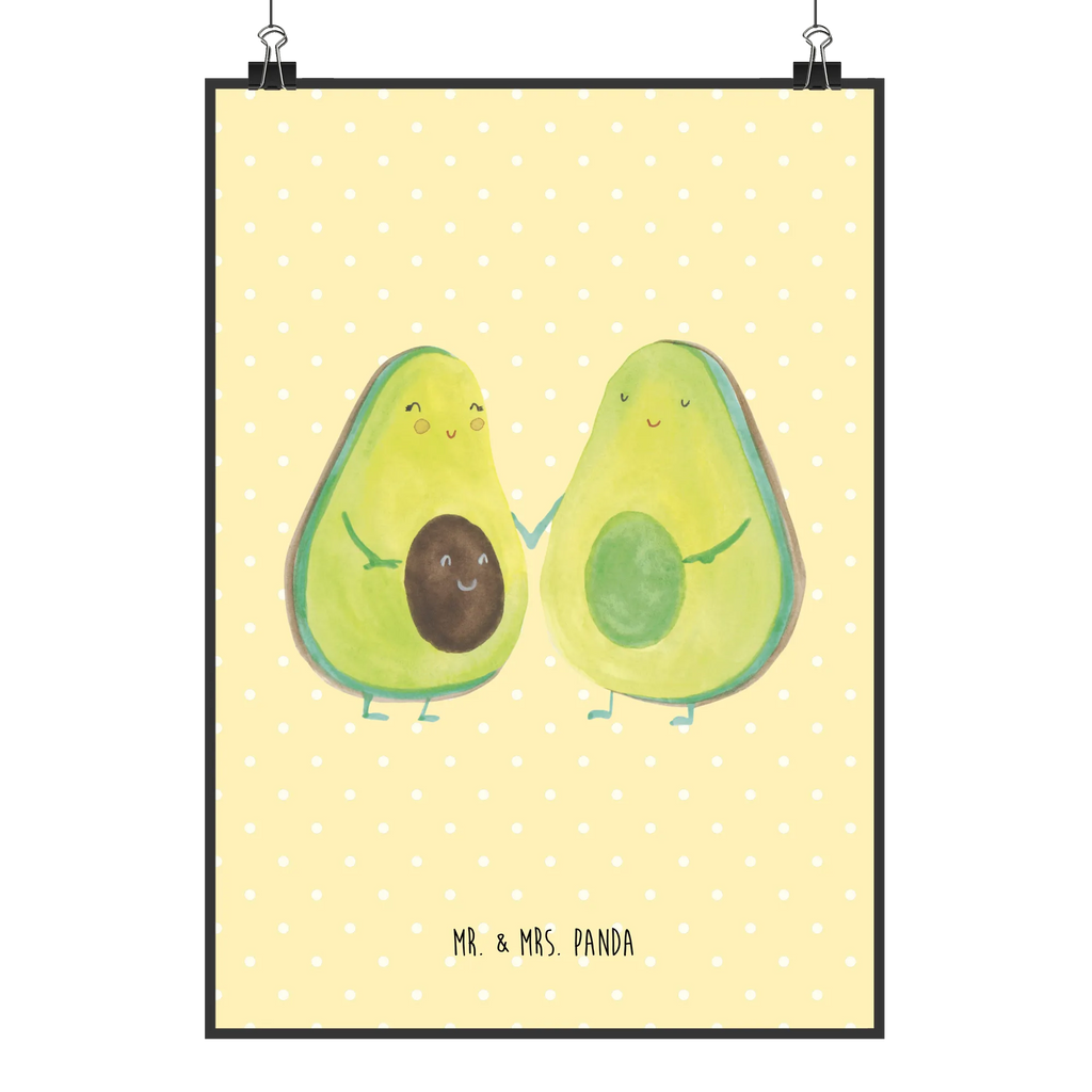 Poster Avocado Pärchen Poster, Wandposter, Bild, Wanddeko, Küchenposter, Kinderposter, Wanddeko Bild, Raumdekoration, Wanddekoration, Handgemaltes Poster, Mr. & Mrs. Panda Poster, Designposter, Kunstdruck, Posterdruck, Avocado, Veggie, Vegan, Gesund, Avocuddle, Liebe, Schwangerschaft, Familie, Babyshower, Babyparty, Hochzeit, Kinder, Avocados, Geburt