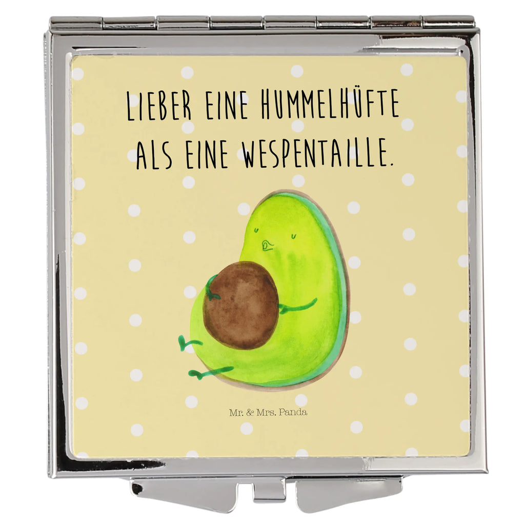 Handtaschenspiegel quadratisch Avocado Pfeifen Spiegel, Handtasche, Quadrat, silber, schminken, Schminkspiegel, Avocado, Veggie, Vegan, Gesund, Diät, Abnehmen, Ernährung, dick sein