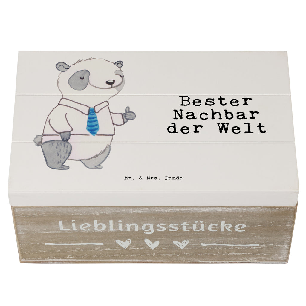 Holzkiste Panda Bester Nachbar der Welt Holzkiste, Kiste, Schatzkiste, Truhe, Schatulle, XXL, Erinnerungsbox, Erinnerungskiste, Dekokiste, Aufbewahrungsbox, Geschenkbox, Geschenkdose, für, Dankeschön, Geschenk, Schenken, Geburtstag, Geburtstagsgeschenk, Geschenkidee, Danke, Bedanken, Mitbringsel, Freude machen, Geschenktipp, Nachbar, Nachbarn, Nachbarschaft, Freund, Angrenzer, Anwohner, Bewohner, Freundschaft