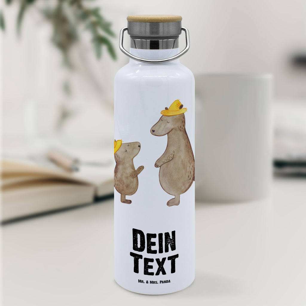 Personalisierte Trinkflasche Bären mit Hut Personalisierte Trinkflasche, Trinkflasche mit Namen, Trinkflasche bedrucken, Flasche personalisiert, Trinkflasch mit Aufdruck, Trinkflasche Werbegeschenk, Namensaufdruck Trinkflasche, Sportflasche personalisiert, Trinkflasche Sport, Familie, Vatertag, Muttertag, Bruder, Schwester, Mama, Papa, Oma, Opa, Bär, Bären, Vater, Papi, Paps, Dad, Daddy, Lieblingsmensch, Sohn, Söhne, Kind, Kinder, Vater-Sohn, Family, Vorbild